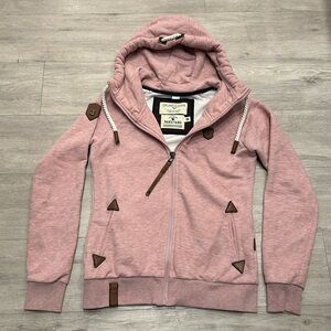 Naketano Pink Zip-up Hoodie, Sz M